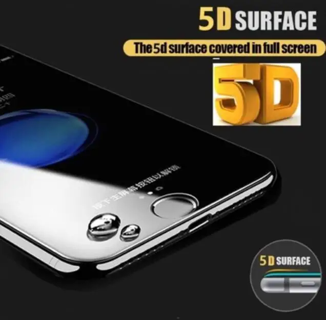 

50pcs 5D Curved tempered Screen Protector 9H Tempered Glass Carbon Fiber Screen Protector for iPhone X 6 6s 7 8 Plus