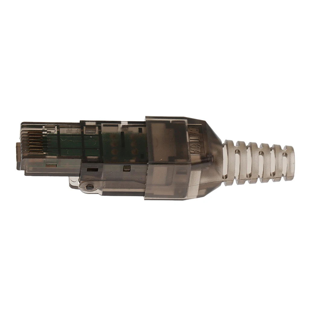 CAT6A RJ45 полевая сборочная вилка сетевой разъем Модульные вилки Разъемы Ethernet поддерживает питание через Ethernet
