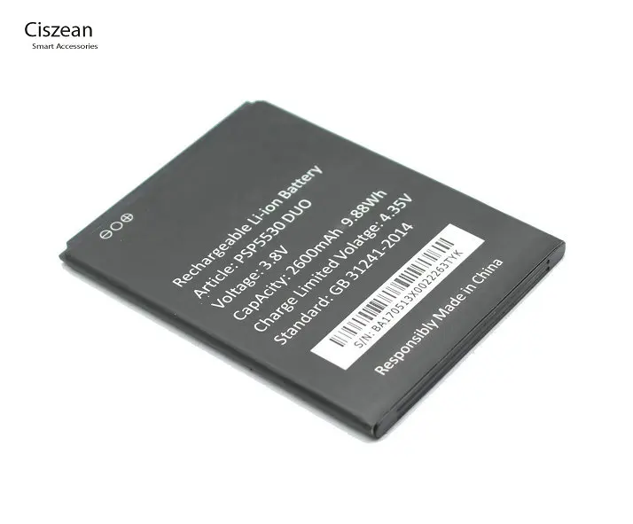 Ciszean PSP5530 DUO 2600 мАч смартфон для Prestigio PSP 5530 Бесплатная доставка x 5 шт. | Мобильные