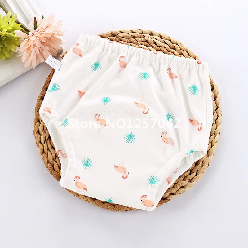 Print Flamingos Новые стильные дышащие детские подгузники, многоразовые тканевые детские подгузники памперсы, водонепроницаемые детские тренировочные штаны шорты для новорожденных - Цвет: Print Flamingos