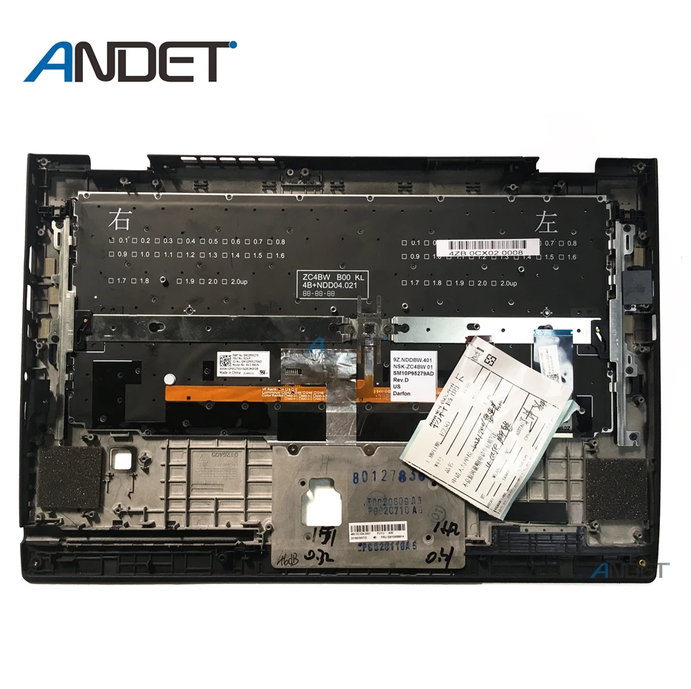 Новый оригинальный чехол для Lenovo ThinkPad X1 Yoga 3rd Gen подставка рук клавиатура панель