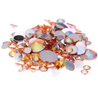 4 мм 5 мм 6 мм 10 мм и смешанные размеры оранжевый AB акриловые стразы для дизайна ногтей кристалл 3D дизайн ногтей блестящие украшения