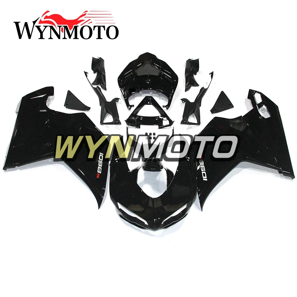 

Полный комплект обтекателей для Ducati 1198, 1098, 848, 07, 08, 09, 10, 11, 12, пластиковые мотоциклетные коврики из АБС-пластика, блестящие черные Carenes
