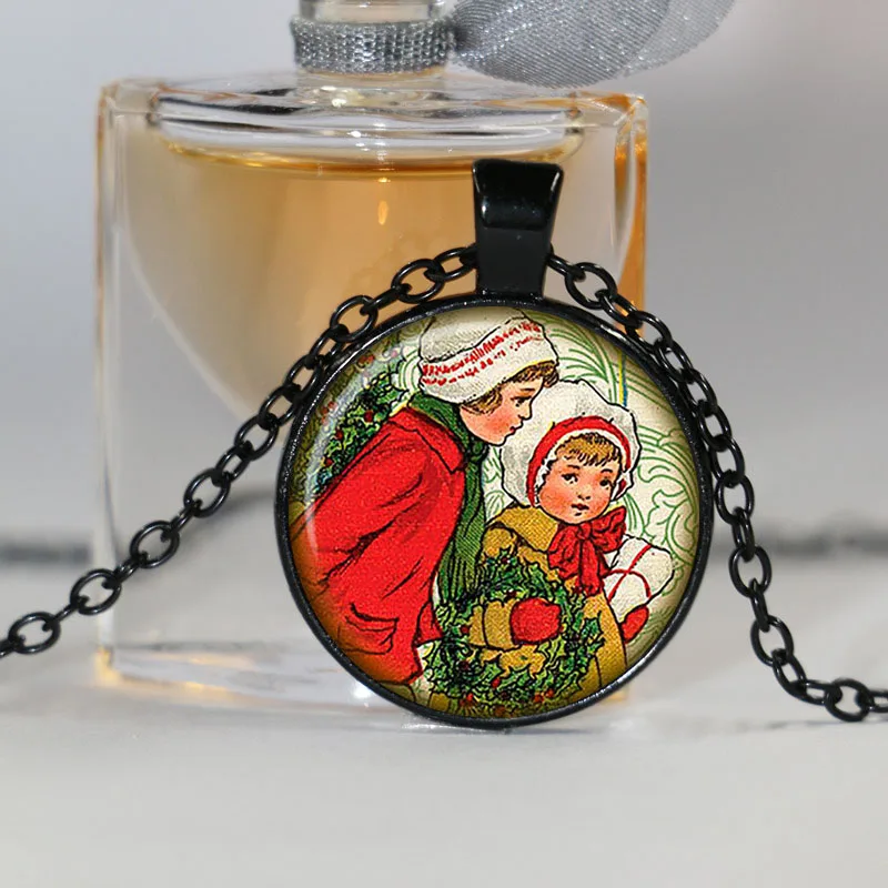 Рождественское детское ожерелье рождественская подвеска в виде автомобиля