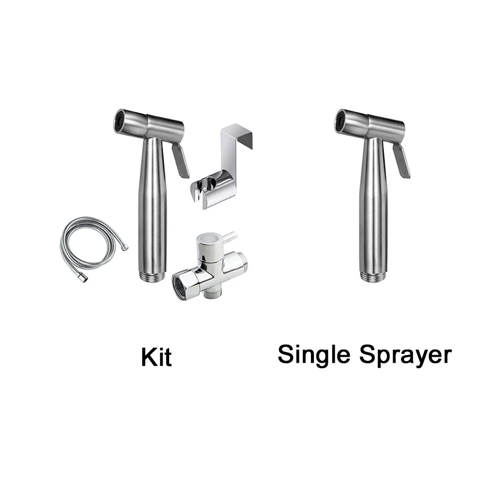 Personal Hygiene Adapter Handheld Pressure Bidet Sprayer Stainless Steel Hose Portable Toilet Cleaning With Chrome T- | Обустройство