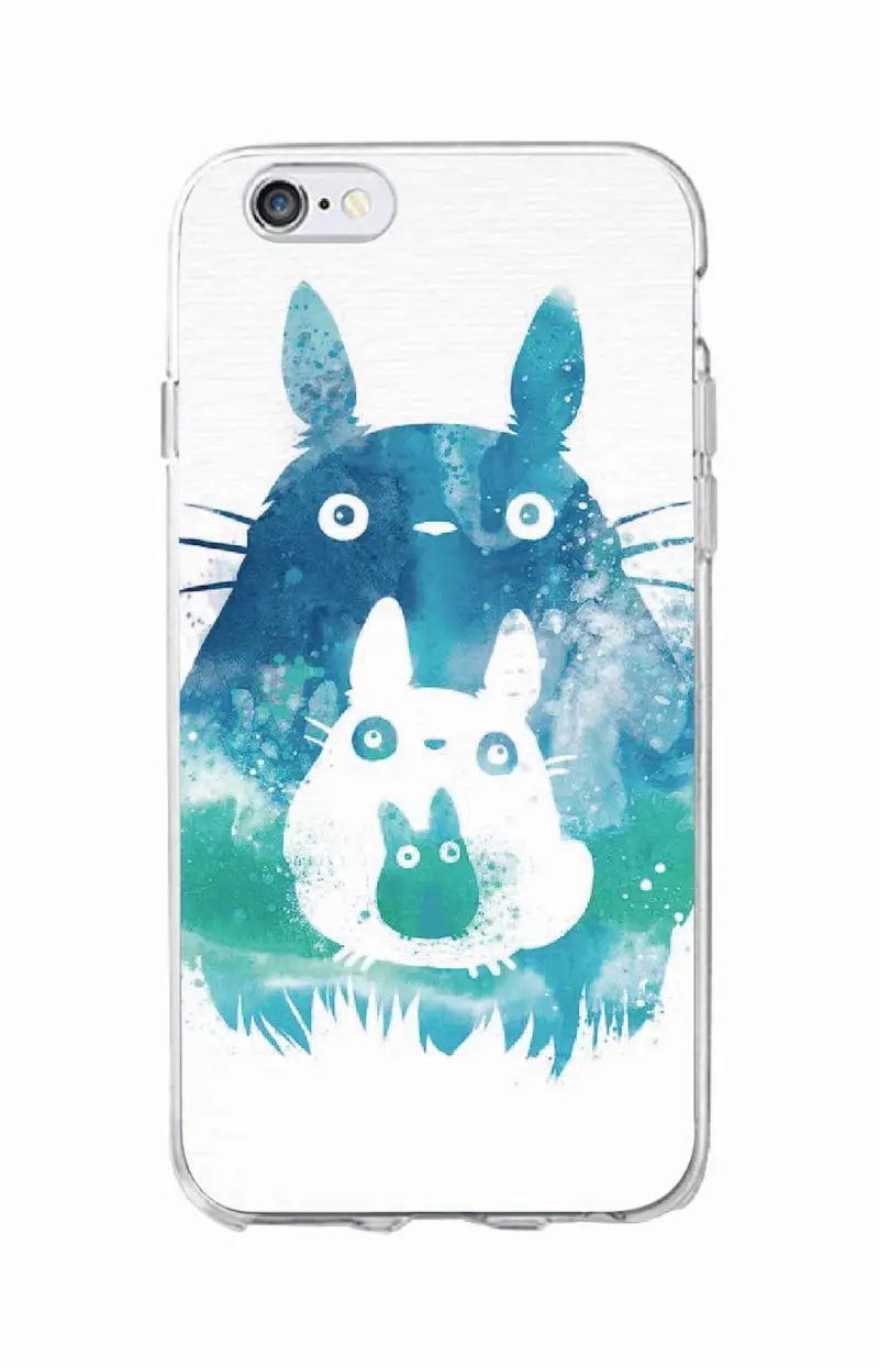 cute totoro spirited away ghibli miyazaki anime kaonashi soft clear phone case for iphone 13 12 11 pro max mini 7 8plus se xs free global shipping