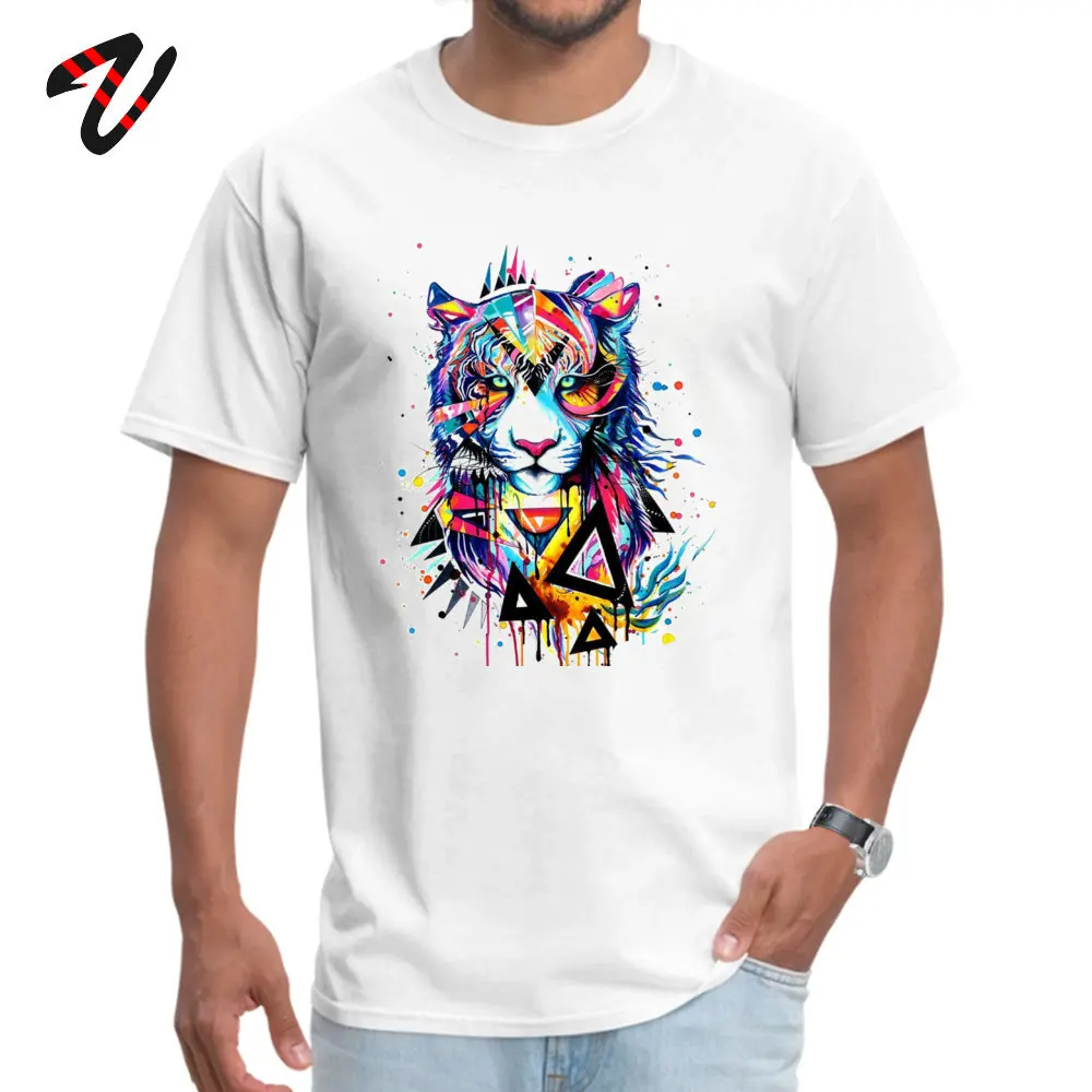 Футболка Swag мужская с принтом лес король тигр уличная одежда из хлопчатобумажной