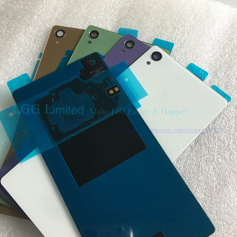 Для Sony Xperia Z3 D6543 L50W D6503 Стекло Батарея Крышка задняя дверь Корпус с антенной NFC +