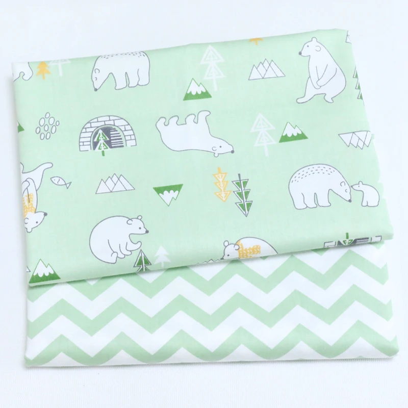 New Bears Twill Cotton Fabric by half meter for making Baby Cribs Bed Sheet Dress Sewing | Дом и сад