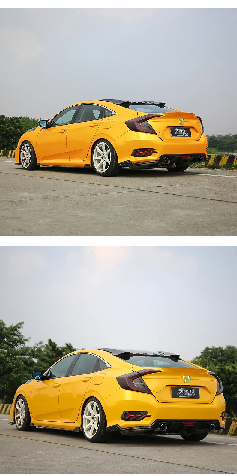 Авто часть АБС высококачественный задний спойлер багажника Подходит для Honda Civic 4 двери