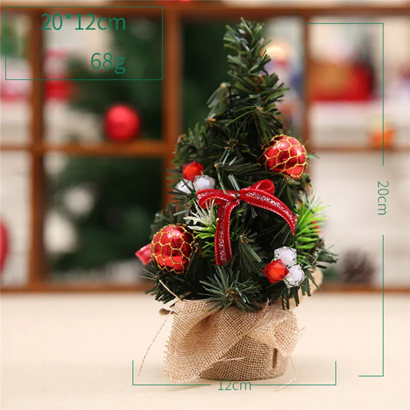 Реалистичная Мини Рождественская елка милая пластиковая Маленькая