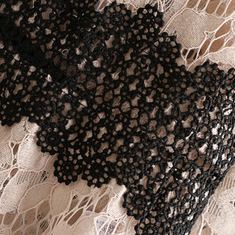 Для женщин летние Кружевная рубашка круглый воротник See Through Sheer Топ шить