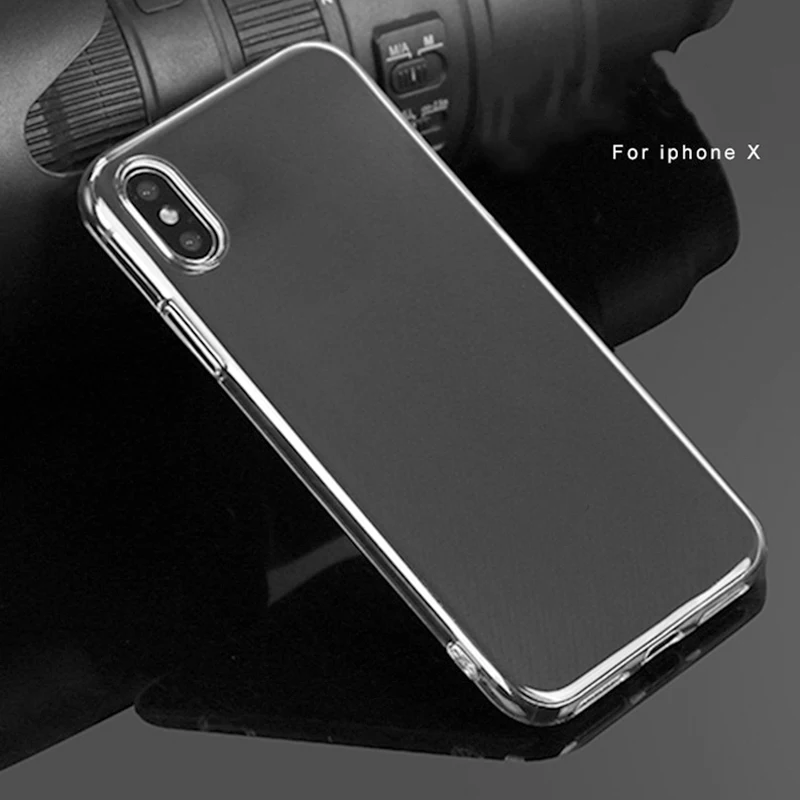 FZoe Грязезащищенная прозрачный телефон чехлы для iPhone X 6 6s 7 8 10 силиконовый чехол 8X10