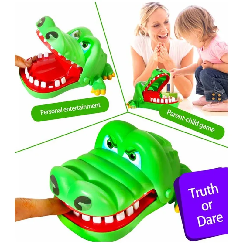 Новинка игрушки-розыгрыши для детей крокодил рот стоматолог укусы игра на палец