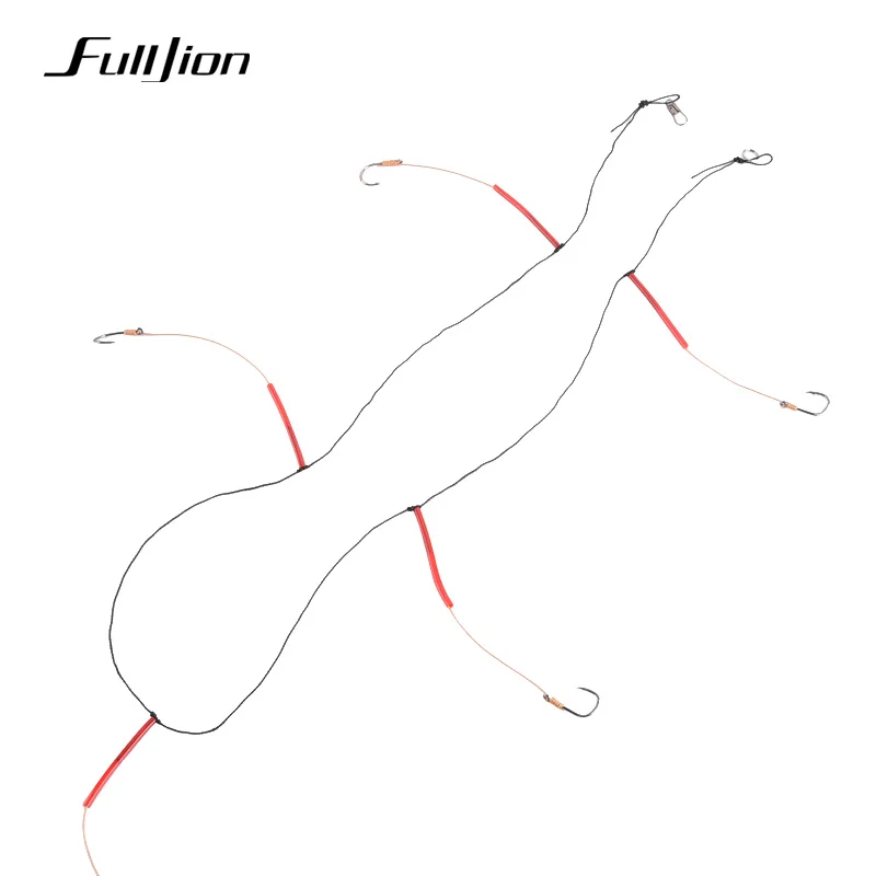 Рыболовные крючки Fulljion из нержавеющей стали вертлюжные рыболовные снасти