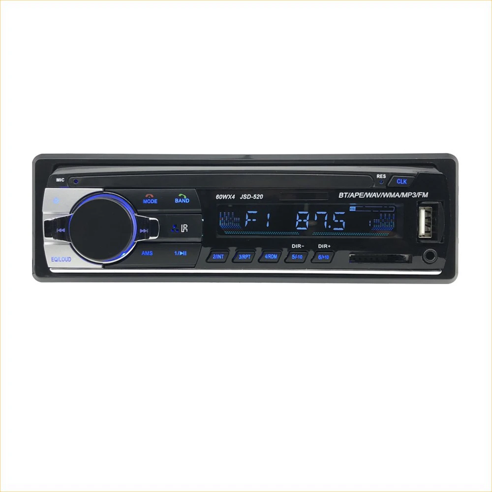 Автомагнитола 1 Din стерео система с поддержкой Bluetooth SD MP3 плеером для