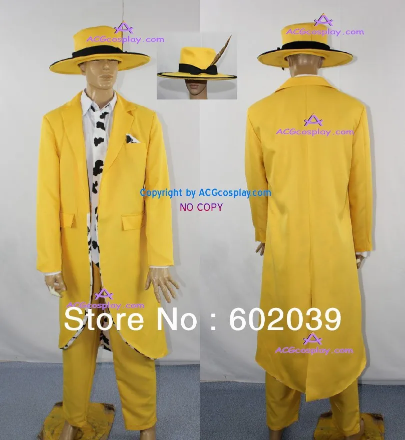 

The Mask Stanley Ipkiss Cosplay Costume include hat with feather ornament