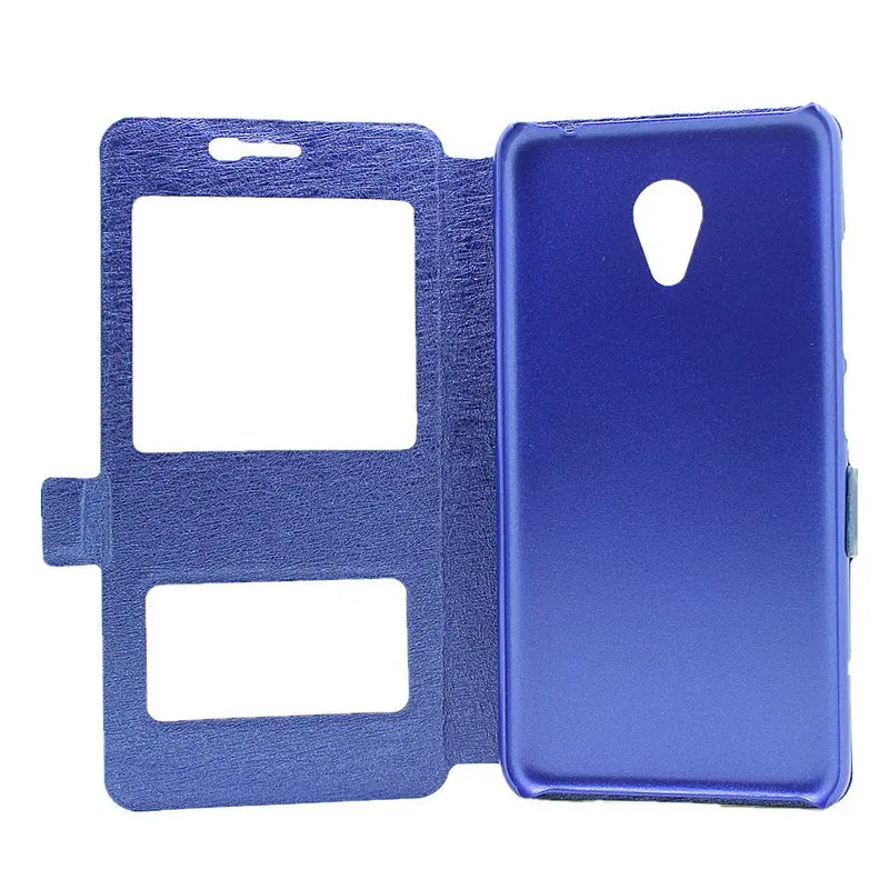 New Silk Flip Leather Stand Cover Case For Meizu M3 Mini M5 M5mini Dual View Window Phone Bag CS01 | Мобильные телефоны и