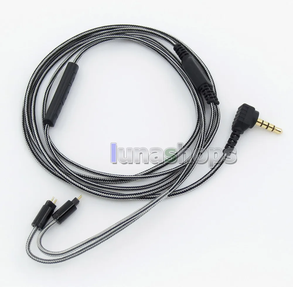 

LN005520 Earphone cable with Remote Mic Hook For W4r UM3X UM3RC ue11 ue18 JH13 JH16 ES3 For DIY Westone