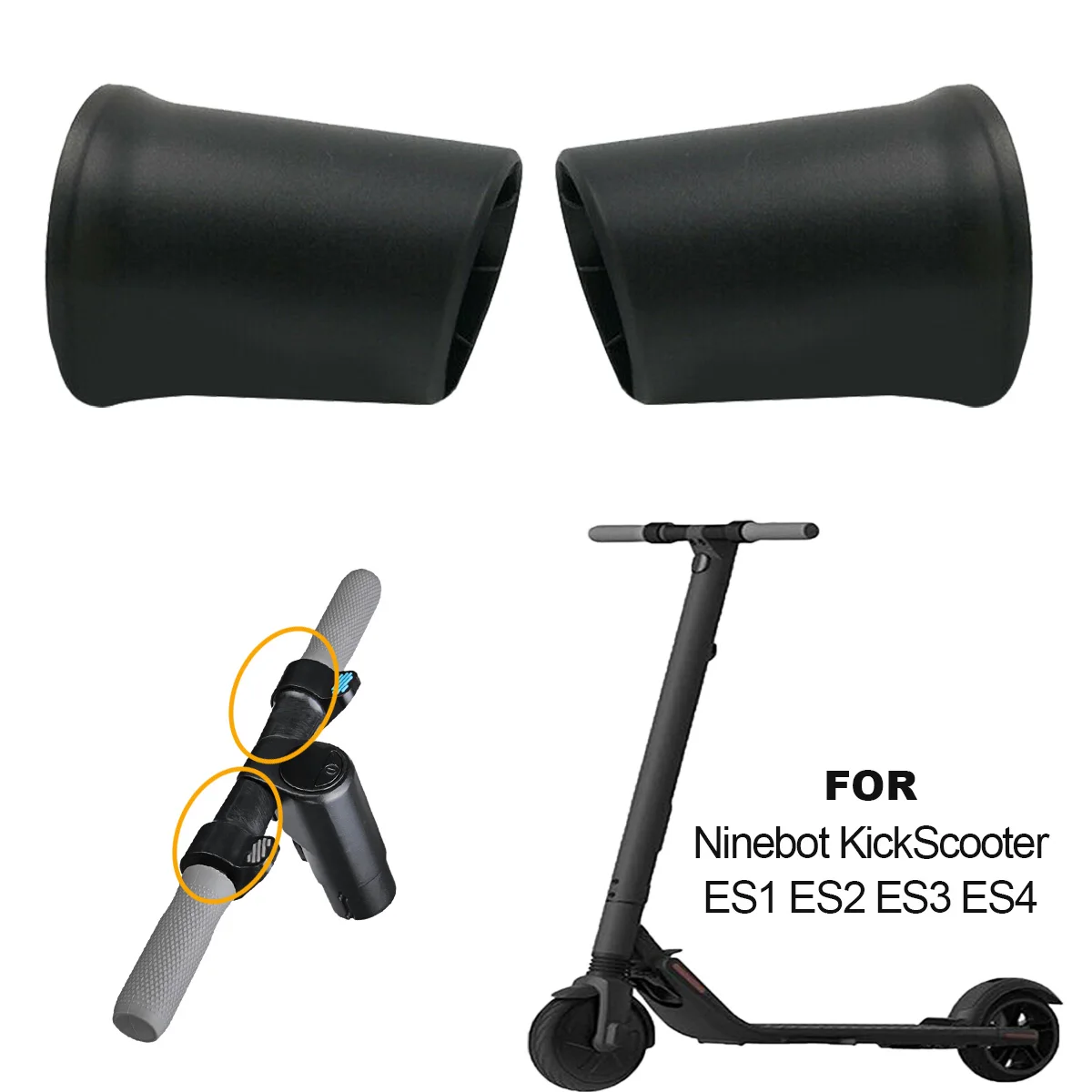Головной убор руля прошивка для Ninebot Kickscooter ES1 ES2 ES3 ES4 Запчасти для электрического скутера левый и правый руль аксессуары