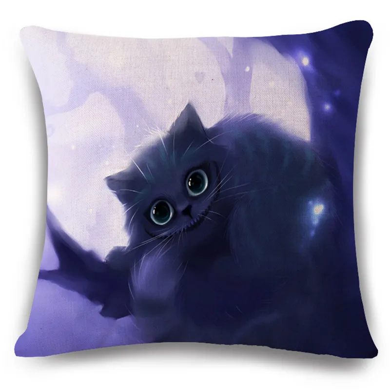 Горячая ночь кошка стиль мода новый наволочка печать Подушка кровать диван