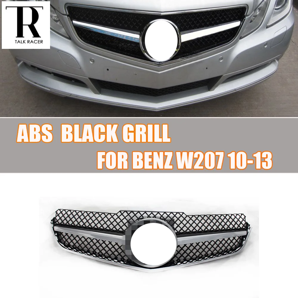 W207 C207 Coupe ABS Черная решетка переднего бампера для Benz E260 E300 E350 2010 2011 2012 2013|bumper grille|front