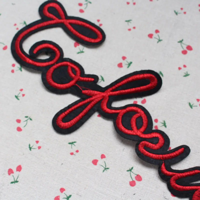 2 шт./лот кружевная ткань с вышивкой модная швейная аппликация мультяшная