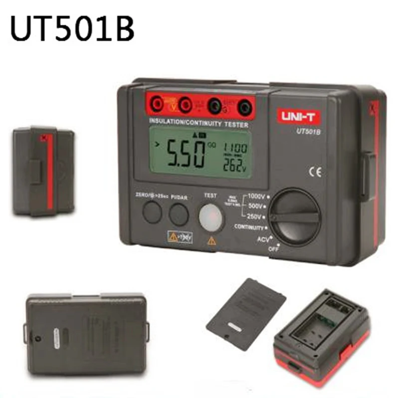 Фотоэлемент UT501B тестер изоляции сопротивления AC напряжения PI DAR Meter 250V/500V/1000V 0% ~ 10%