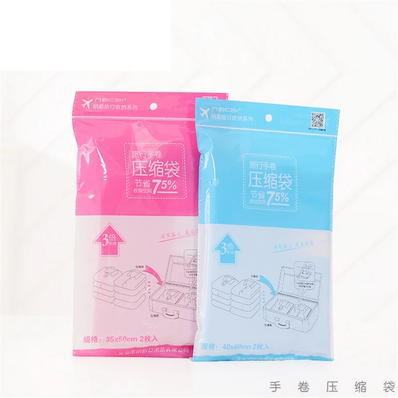 Горячие вакуумный мешок для одежды сжатого Организатор шкаф Space Saver прозрачный