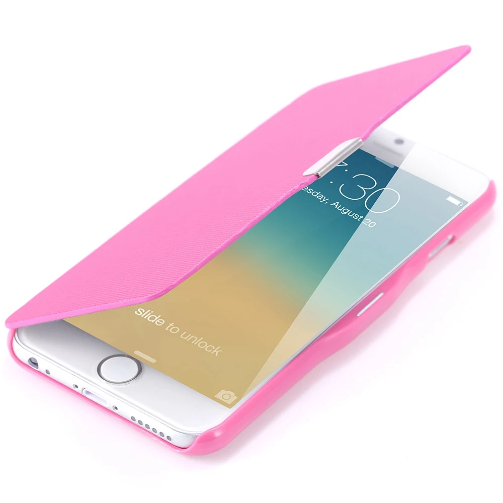 Pink KISSCASE Магнитный чехол для телефона чехол на айфон 6 s 5 5S SE чехол для телефона s чехол для айфон 6 6S Plus чехол s ультра тонкий карамельный цвет флип Fundas - Цвет: Pink