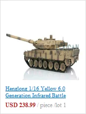 Henglong 1/16 зеленый 6,0 версия инфракрасный боевой Leopard2A6 rc Танк 3889 отдача ствола металлический трек Резина TH12771