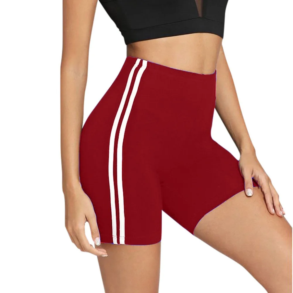 Uwardrobe, полосатые шорты для велоспорта, спортивные шорты, женская одежда для активного отдыха, обтягивающие байкерские шорты,, летние повседневные шорты для фитнеса, ED