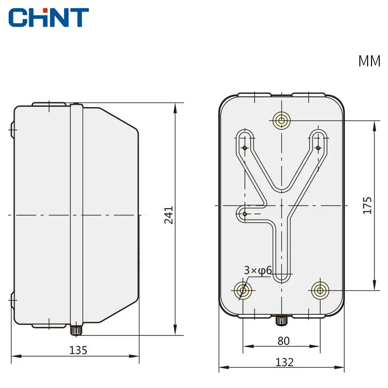 CHINT электромагнетизм стартер магнитная сила стартер QC36-10T двигатель стартер фаза защиты Магнитная сила переключатель