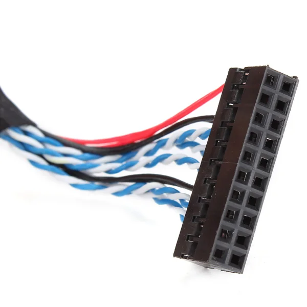 Универсальный 20Pin DF14 20-20 сигнал 8 бит ЖК-экран драйвер платы линии LVDS кабель экрана 1,25 мм pin шаг