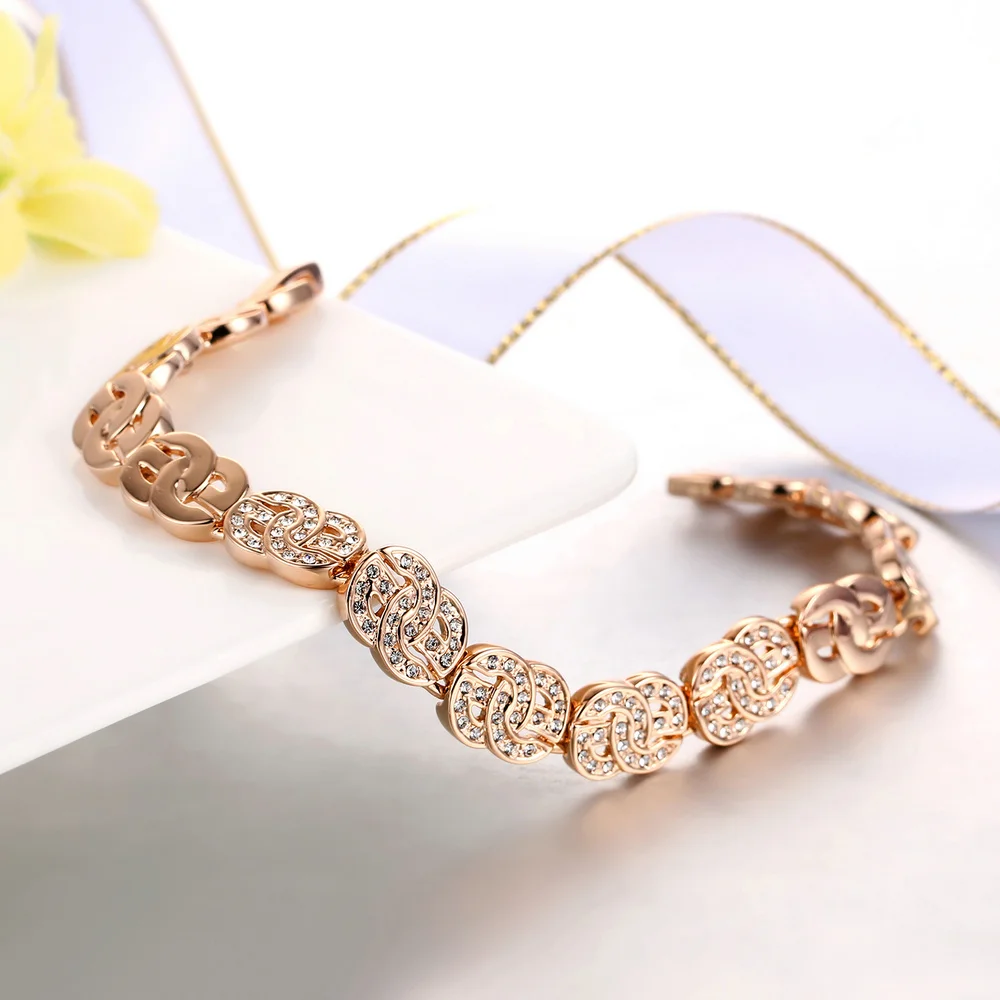 Хип хоп Bling Dollor браслет для женщин и мужчин роскошный розовое золото цвет деньги