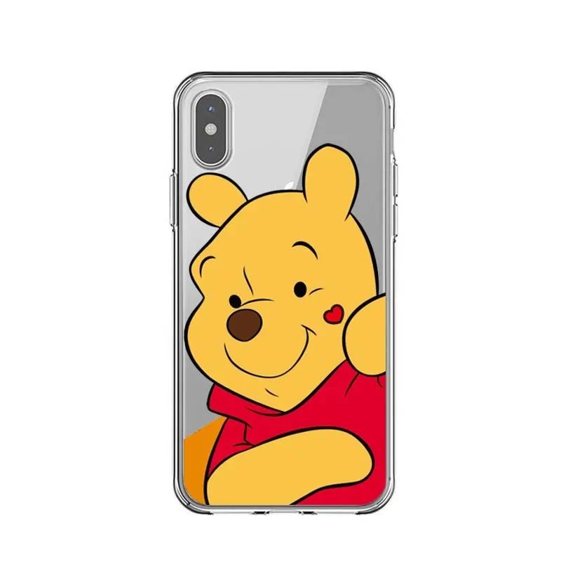Мультяшный Винни чехол для телефона Снеговик Мягкий силиконовый iPhone X 5 5S SE 6 SPlus 7 8