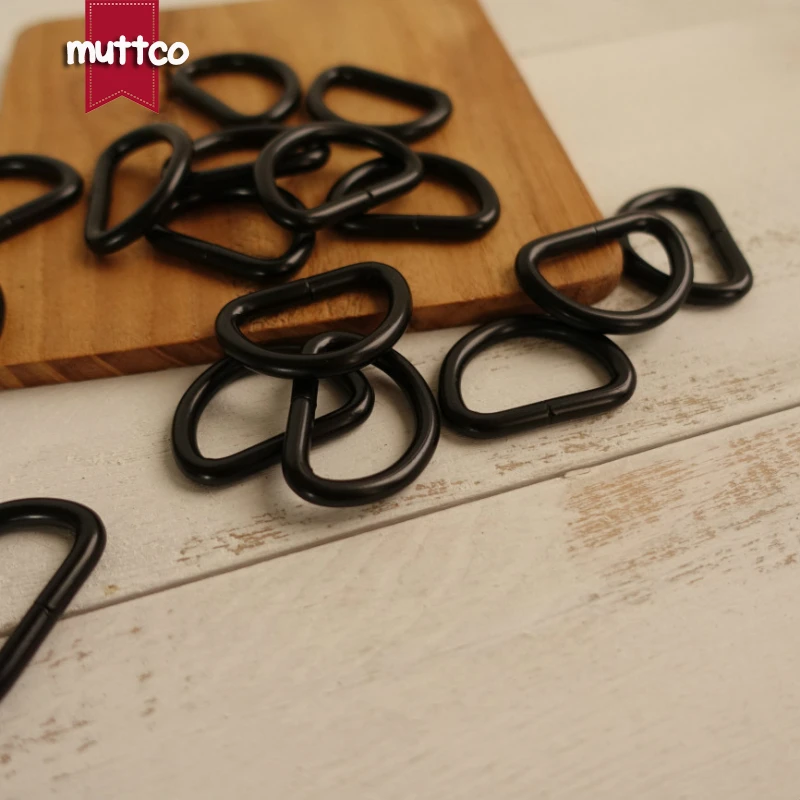 Сделай сам для ошейника собаки 2 5 см черное D образное соединительное кольцо