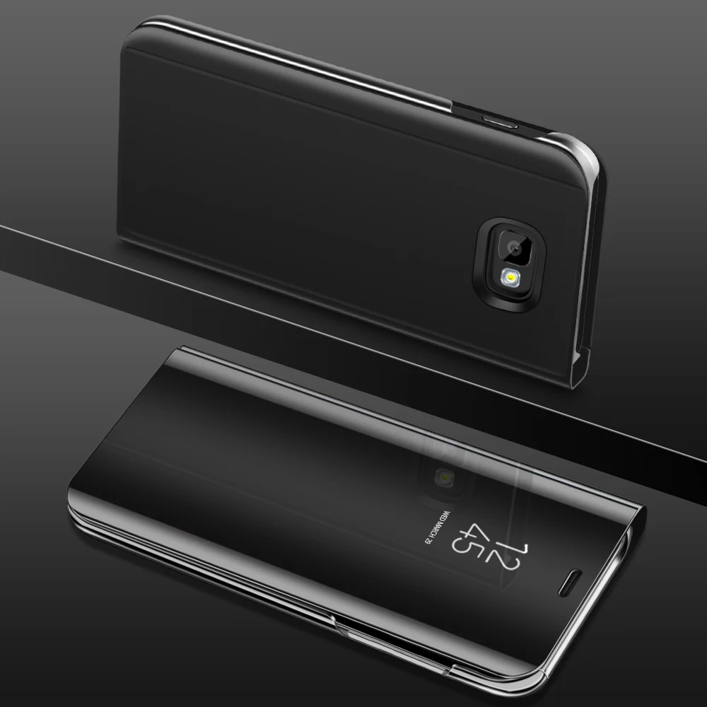 Luxury Flip Mirror Clear View Stand Leather Case Cover for Samsung Galaxy Note 5 (SM-N9200) image 2