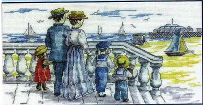 

free delivery Top Quality popular lovely counted cross stitch kit harbor port ship vessel sailing day