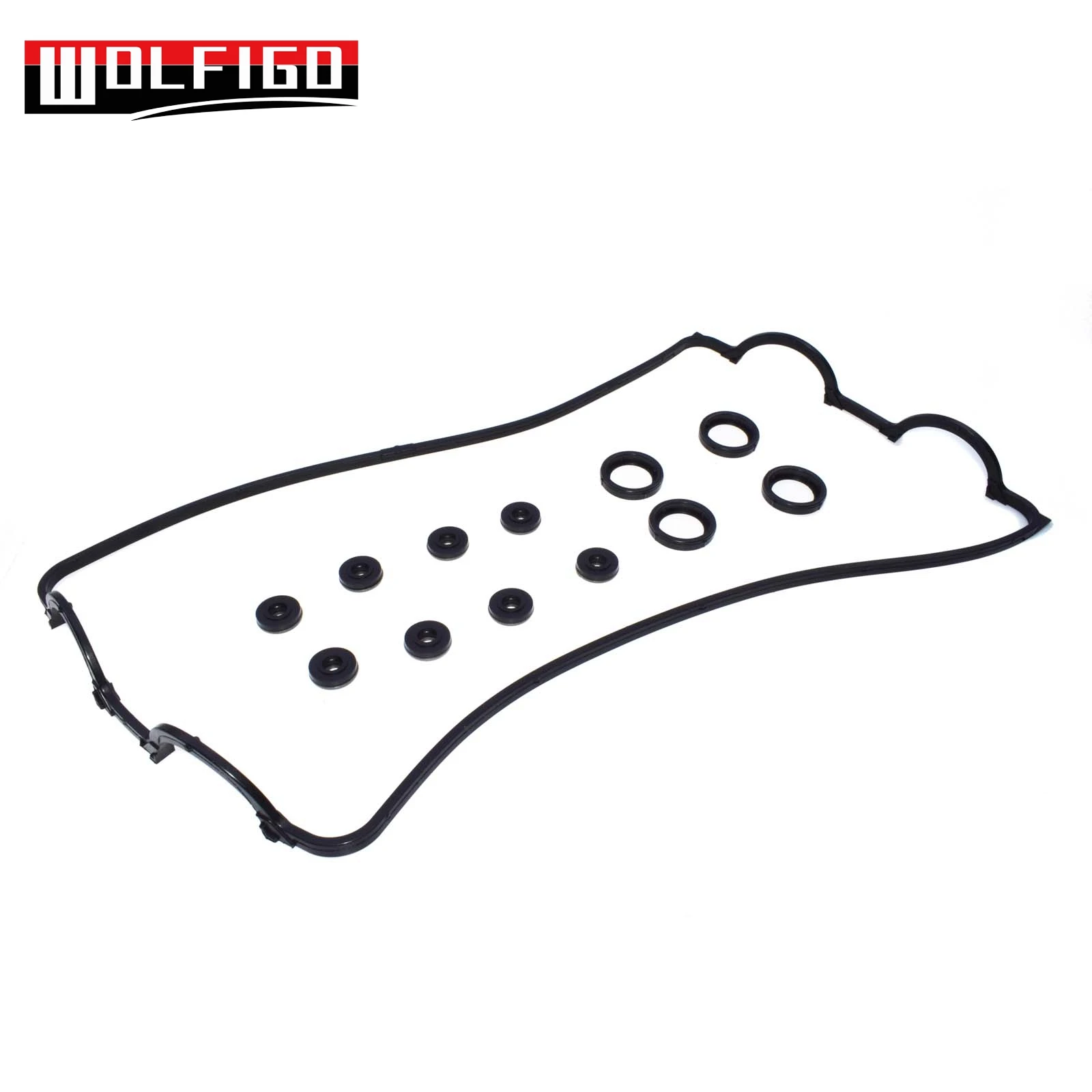 Set 13pcs WOLFIGO для 1992-2001 Acura Integra GSR Honda Civic прокладка крышки клапана Свеча зажигания пробки уплотнительные прокладки 12341-PR3-000, 12342-PT2-000 - Цвет: Set 13pcs