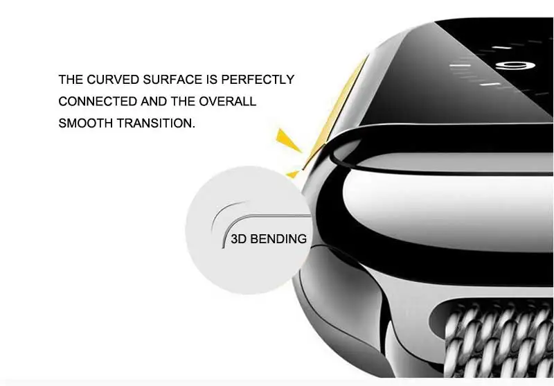 3D полное покрытие 9H защитная пленка из закаленного стекла для iwatch Apple Watch band Series 1 2 3 38 мм 42 мм Защитная пленка для экрана