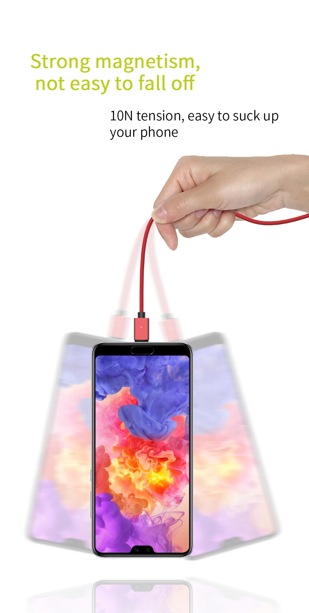 Магнитный кабель WSKEN X1 для iPhone, Магнитный зарядный кабель Micro USB, кабель usb type C USB C для samsung huawei 3A, быстрое зарядное устройство