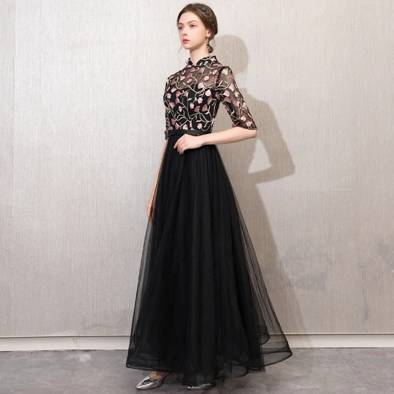 Robe de soiree Новое Элегантное тонкое платье с круглым вырезом vestido festa размера плюс