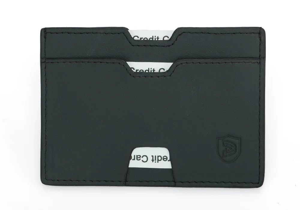 DKER мужской первый слой кожаный держатель для карт корейская мода RFID кожаный эластичный бизнес-кошелек Тонкий держатель для карт s