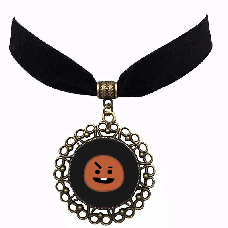Oppa Bt21 bangtan boys BTS Velvet Cloth Punk Gothic choker necklace short | Украшения и аксессуары
