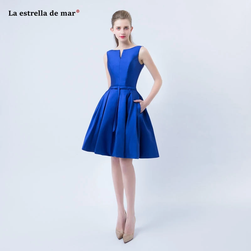 Vestidos de festa para senhoras casamento2019 Новое атласное сексуальное платье с v-образным вырезом трапециевидной формы, ярко-синее, бордовое, зеленое, цвета шампанского, платье подружки невесты