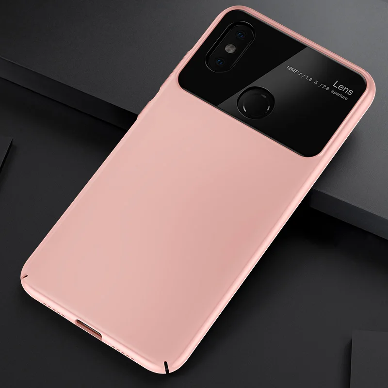 KUULAA Для Xiaomi Mi8 раскошное зеркальное стеклянное чехло для телефона mi 8 Explorer сверхтонкая противоударная задняя крышка для Xiaomi Mi8 SE PC чехла - Цвет: Pink