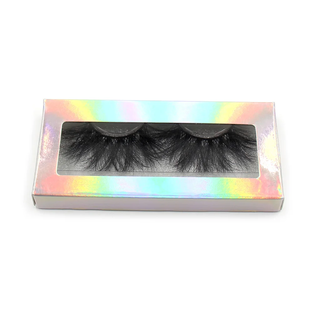 

LEHUAMAO Eyelashes 25mm 5D Mink False Eyelashes Ultra-Long Lashes Adds volume seduction lightweight comfortable Wear Makeup