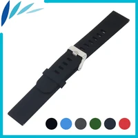 silicone rubber watch band 18mm 20mm 22mm for frederique constant stainless steel clasp strap quick release loop belt bracelet