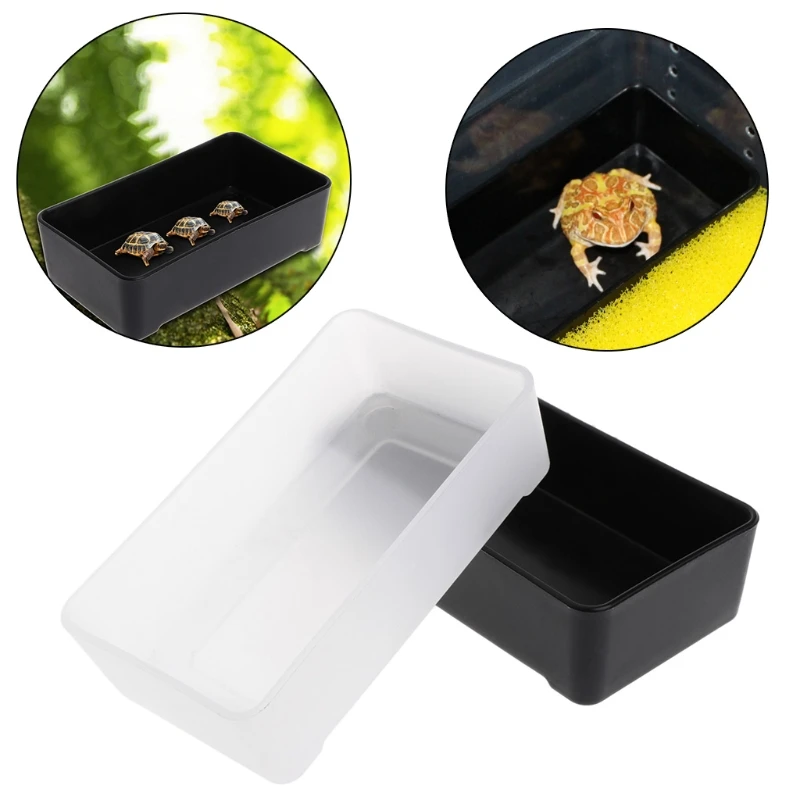 Кормушка для рептилий коробка подача воды пищи паук раковина насекомое черепаха ваза выращивания|Корма